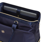 SwissGear Weekender Tote Bag - 15" x 19" - Navy with Gold-Adjustable, removable shoulder strap