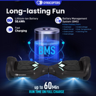 Gyrocopters PRIME Hoverboard for Kids - 15 km/h Speed ​​ - 300 W - 6.5" - LED Wheels - Bluetooth Speaker - Black-Speed= 15 Km/hr