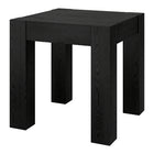 Hudson&Canal Langston 22"W Square Side Table - Black Grain-Tabletop features a weight capacity of 50 lbs
