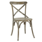 Modway Gear Dining Side Chair - Grey-Modern Farmhouse Dining Side Chair