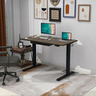 LjubLjana 47" 1-Piece Top Electric Height Adjustable Sit-Stand Desk with Drawer - Vintage-The 1-piece board unit allows an easy and hazard-free installation. The user has the option to install the drawer for storage