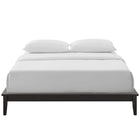 Modway Lodge Wood Queen Platform Bed Frame - Cappuccino-Tropical and Rubber Wood Frame