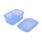 Minimal Silicone Bento Lunch Box - Blue - 700ml - Set of 2-Steam release valve