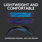Logitech 981-000971 G535 LIGHTSPEED Wireless Gaming Headset - Black-Plug and Play: Optimize your game time with an easy-to-use plug-and-play gaming headset; G535 uses a USB connection compatible with PC and PlayStation gaming devices