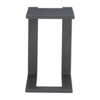 Zuo Tudi Side Table - Black-Powder Coated Aluminum rectangular shape tabletop