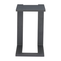 Zuo Tudi Side Table - Black-Powder Coated Aluminum rectangular shape tabletop