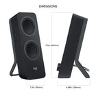 Logitech Z207 Bluetooth Computer Speakers, Black-3.5mm input: 1; Headphone jack: 1