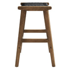 Modway Saoirse Woven Rope Wood Counter Stool - Walnut Black - Set of 2-7