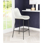 Zuo Byron Counter Stool - White-Assembly required
