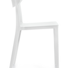 Offices to Go Kylie Armless Stacking Chair - White-Stackable up to 4 high on floor