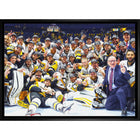 Pittsburgh Penguins 2017 Stanley Cup - Framed Canvas - 31" x 22"-Premium canvas print with gallery-wrapped edges