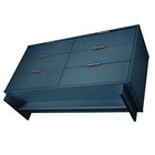 Manhattan Comfort Granville 55.04" Modern Double Wide Dresser - Midnight Blue-10