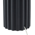 Hudson&Canal Seren 23" Tall Table Lamp with Fabric Shade - Matte Black/Brass/White-Includes a clear 6 ft. cord with rotary socket switch