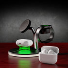 HyperGear 26W MaxCharge 3-in-1 Wireless MagSafe Charging Stand - Black-iPhone Fast Charge Compatible