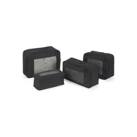 Bugatti 4 Set Compression Packing Cubes - Black-Available in four sizes