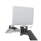 ShoppingAll VESA Laptop Mount Tray for Monitor Arms and Stands - White-[ERGONOMIC STRUCTURE] Elevate your laptop to eye-level for increasing productivity and improving posture while operating your laptop comfortably.