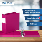 Davis Group Premium Economy Binder - D Ring - 3" - Pink - 6 Pack-Ideal for Conferences, Reference, Colleges & Universities