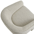 Modway Greer Boucle Fabric Upholstered Accent Armchair - Parchment-8