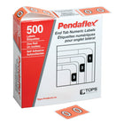 Pendaflex Numeric End Tab Pink Filing Labels - 0 - 500 Pack-Size: 1-1/4"W x 15/16" H