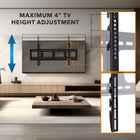 Mount-It! Low Profile Fixed TV Wall Mount (MI-305L)-Powder Coated for scratch resistance