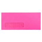 JAM Paper #10 Window Envelopes, 4 1/8 x 9.5, Brite Hue Ultra Fuchsia Pink, 100 Pack (5156479g)-Ultra fuchsia hot pink
