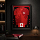 Frameworth Official FIFA World Cup 2026 Team Canada Framed Replica Jersey - 25.75" x 33.75"-Handcrafted in Canada by Frameworth Sports Marketing, established 1992, producing officially licensed sports memorabilia.