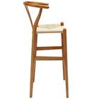 Modway Amish Wood Bar Stool - Walnut-Fully Assembled