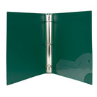 Filemode Extra Thick Poly Binder, Green, 1" Ring, 6 Pack-1" ring