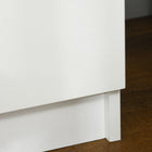 HOMCOM Nightstand with 2 Drawers- White-Sleek and modern design to complement any decor