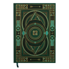 Hilroy Deco Notes Journal - 6" x 8" - Lined - 96 Sheets - Green-Elegant hardcover journal with sophisticated Art Deco-inspired design