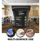 Gritt Commercial Surface Care All-Purpose Cleaning Wipes - Fresh Scent - 8" x 6" - 800 Wipes -Roll Dimensions: 7.8" h x 7" d