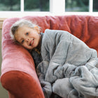 Bouncyband Soft Fleece Weighted Sensory Blanket for Kids - 10 lb Medium - 65" x 45"-SLEEP AID: Naturally calms and cocoons children allowing them to relax encouraging a more consistent and restful sleep