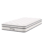 Modway Jenna 8" Innerspring and Foam Twin Mattress-Quilted Pillow-Top Cover