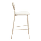 Zuo Zeal Barstool - Light Grey/Beige - Set of 4-Dimensions: 22.0" L x 18.7" W x 40.9" H