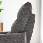 Modway Etta Upholstered Fabric Lounge Chair - Light Grey-Foam And Microfiber Filling