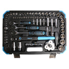 Fixtec 3/8" Drive Ratchet and Socket Mechanics Tool 132-Piece Set-Compact to carry anywhere