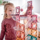 Connetix Pastel Ball Run Pack - 106 Pieces-Compatible with the entire Connetix range as well as other magnetic tile brands, the Connetix 106 Piece Pastel Ball Run Pack can be added to for years to come as your child grows and their play and learning become more complex
