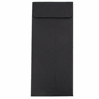 JAM Paper #14 Policy Envelopes, 5 x 11.5, Black Linen Recycled, 1000 Pack (V01221B)-Black
