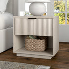 Hudson&Canal Karten 24" Nightstand - Alder White-Product Dimensions: 15.75" L x 23.63" W x 23.5" H