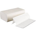 Globe Commercial MF250WHT Multifold Towels - White - 250 Sheets/Pack - 16 Pack-100% recycled fiber