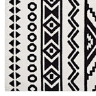 Modway Haku Geometric Moroccan Tribal Area Rug - 8 ft W x 10 ft L - Black/White-100% Polyester Microfiber