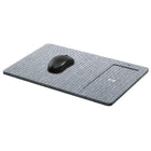 General Supply Goods + Co Fabric/Suede Qi Charging Mouse Pad - Grey Herringbone-The built in over-voltage, under-voltage, short circuit and over