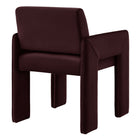 Modway Daven Stain-Resistant Performance Velvet Dining Armchair - Mulberry-Assembly Required