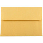 JAM Paper 4Bar A1 Metallic Invitation Envelopes - 3.625" x 5.125" - Stardream Gold - 25 Pack -Colour: Stardream Gold