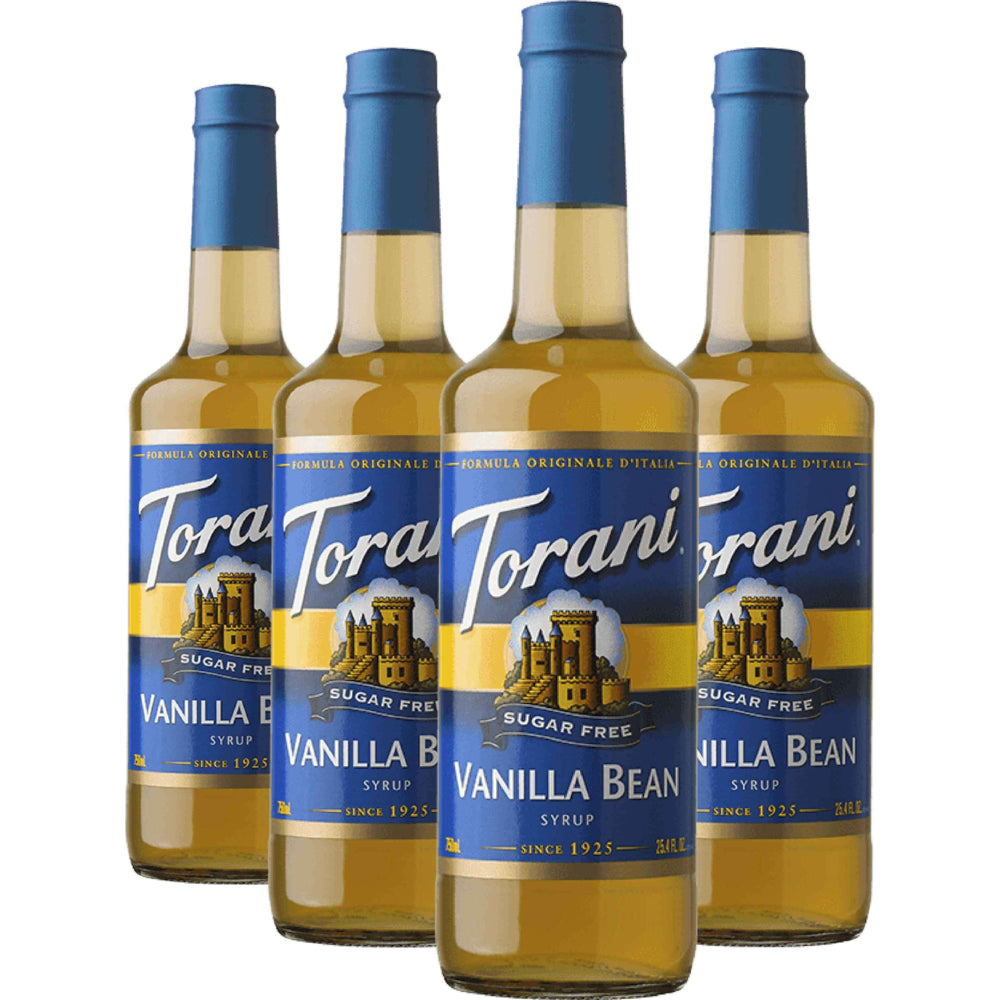 Torani Sugar Free Vanilla Bean Syrup - 750 mL - 4 Pack | staples.ca