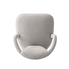 Manhattan Comfort Palmer 22.8" Mid-Century Modern Tweed Upholstered Dining Armchair - Silver Lining - Set of 2-30 Day Limited Manufacturer's Warranty