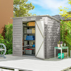 Outsunny 6' x 4' Outdoor Storage Shed-Metal bike shed suitable for plenty of outdoor tools, equipment and outerwear
