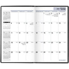 AT-A-GLANCE 2026 Monthly Pocket Planner - 6-1/16" H x 3-5/8" W - Black - Bilingual-One month per two-page spread