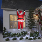 GEMMY Airblown Inflatable Christmas Santa Hanging From Roof - 78"-For indoor and outdoor use