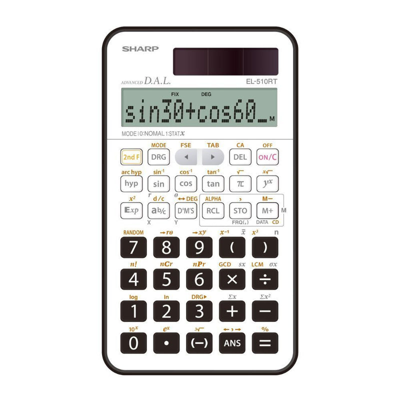 Sharp EL510RT 169 Functions 10-Digit Scientific Calculator